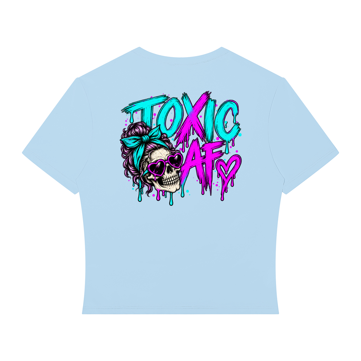 Toxic AF women's fitted crop top
