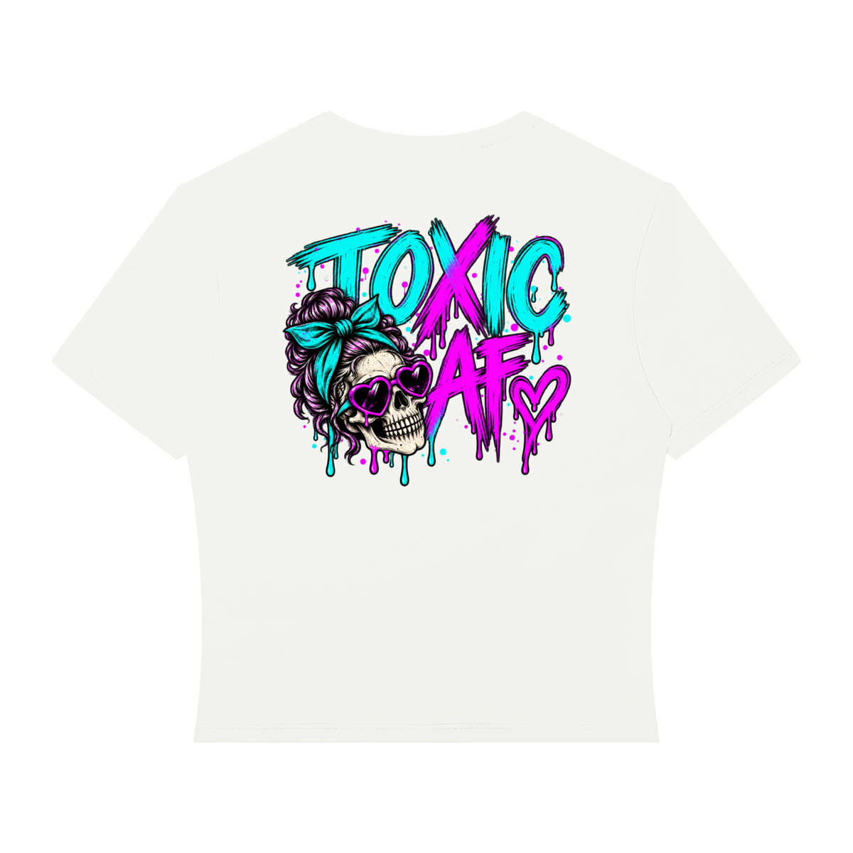 Toxic AF women's fitted crop top