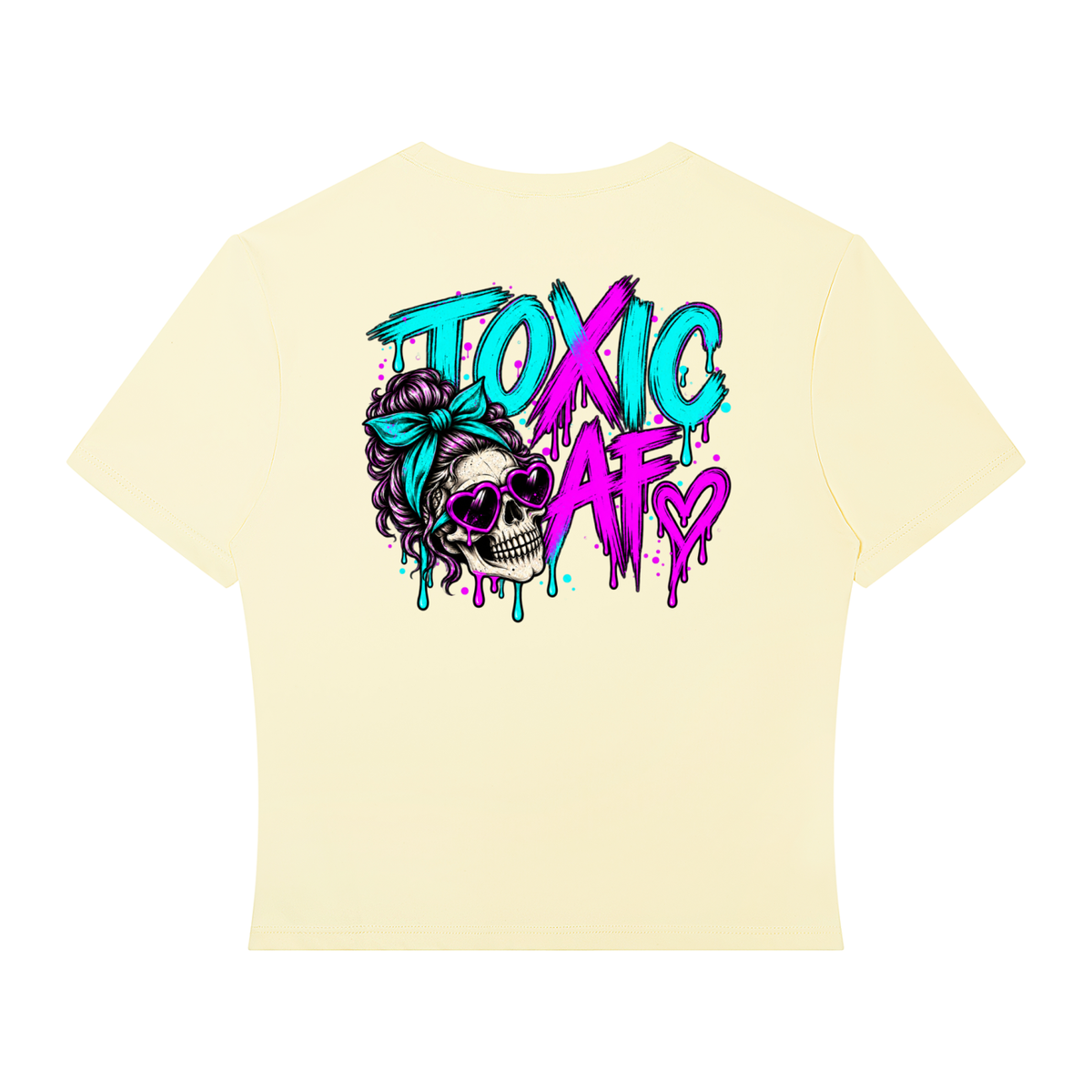 Toxic AF women's fitted crop top