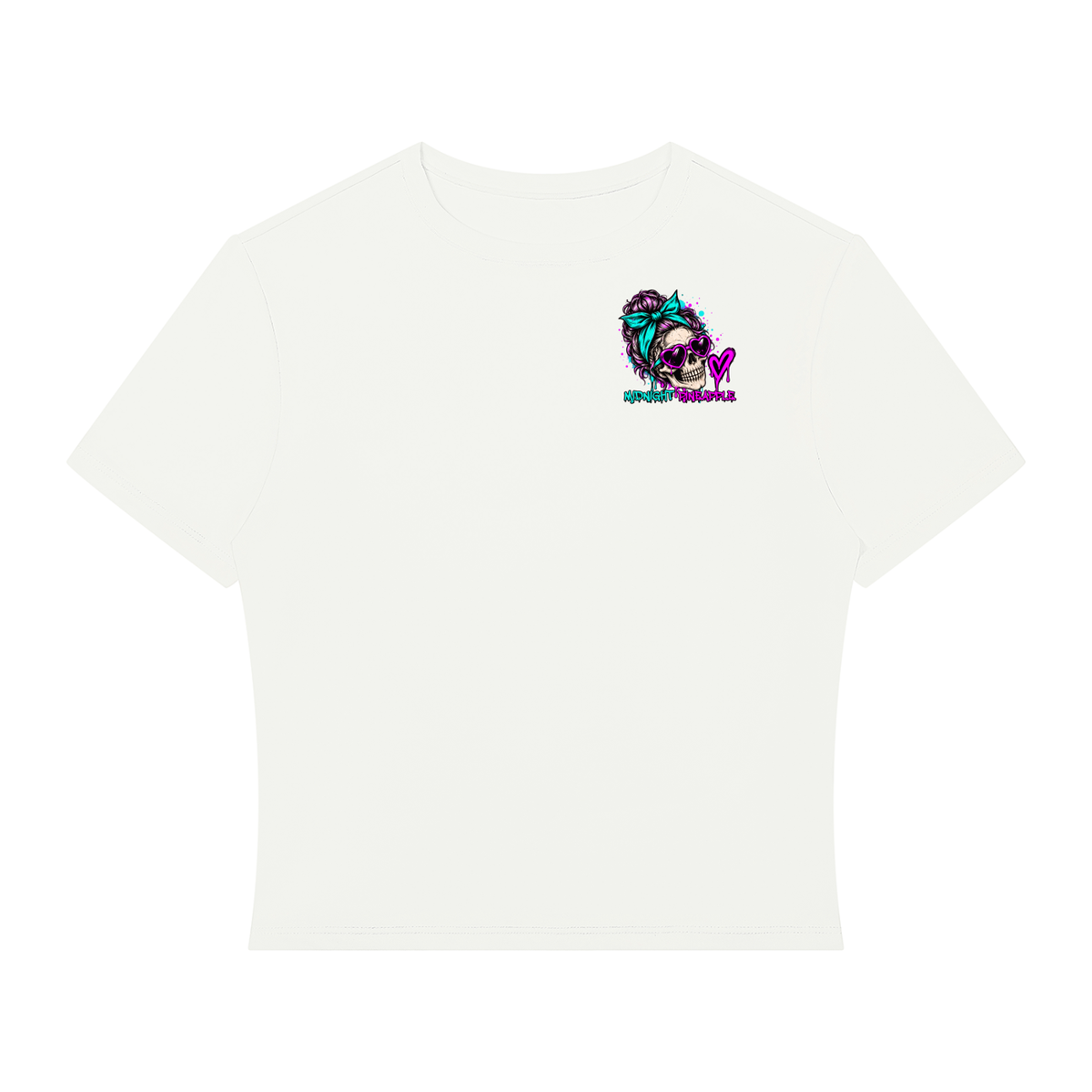 Toxic AF women's fitted crop top in White