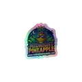 Midnight Pineapple holographic sticker