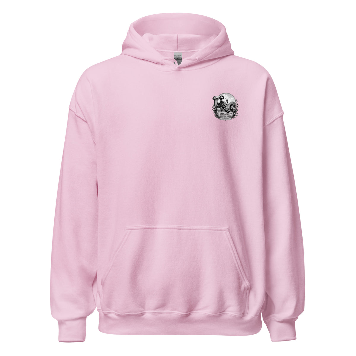 Memento Mori soft hoodie in Light Pink