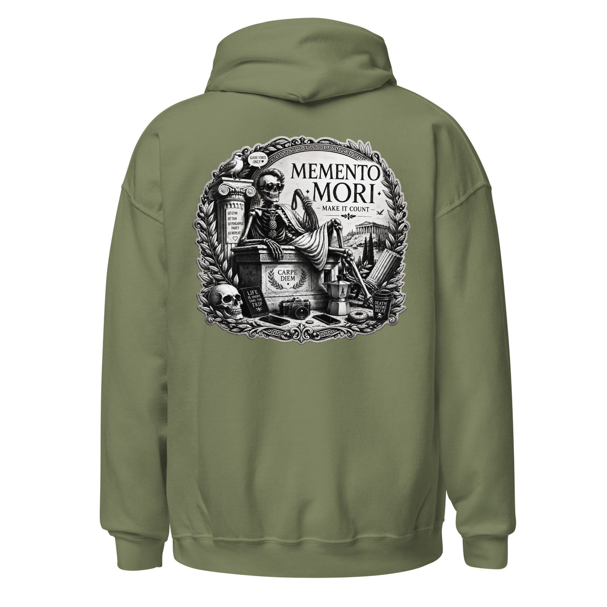 Memento Mori soft hoodie