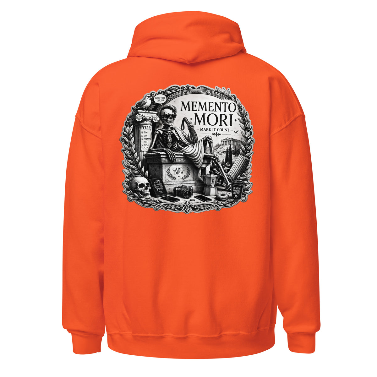 Memento Mori soft hoodie