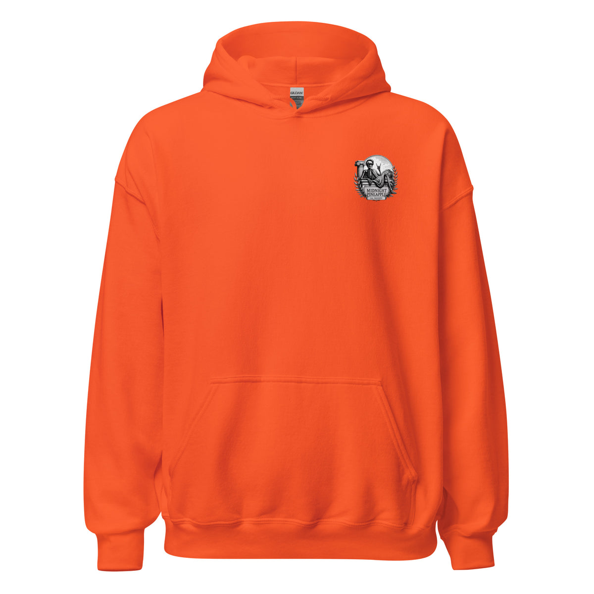 Memento Mori soft hoodie in Orange