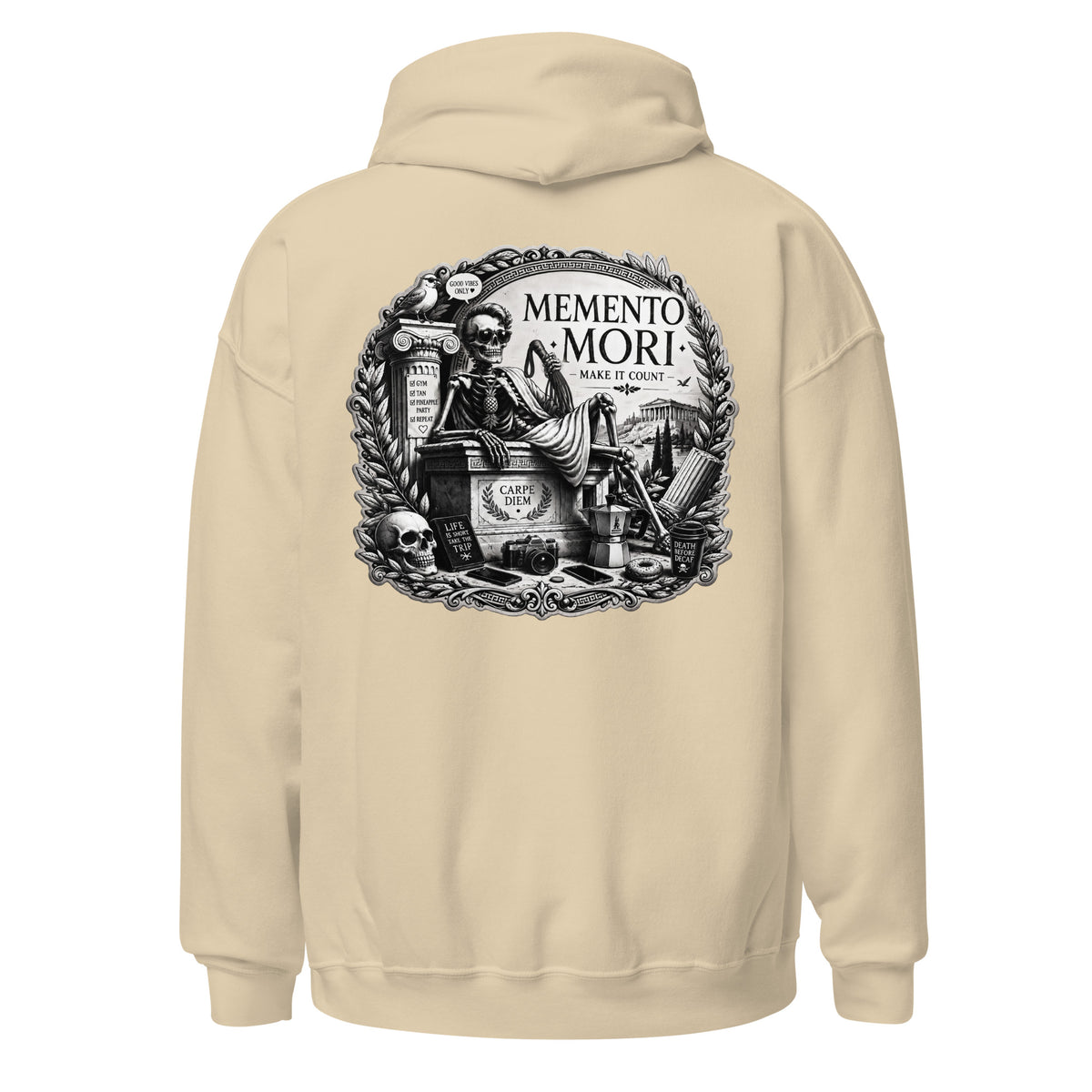 Memento Mori soft hoodie