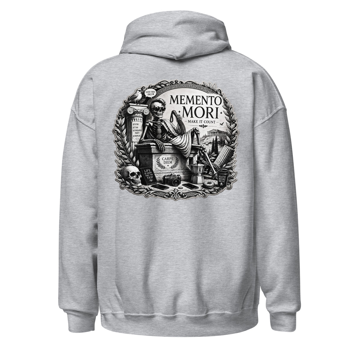 Memento Mori soft hoodie