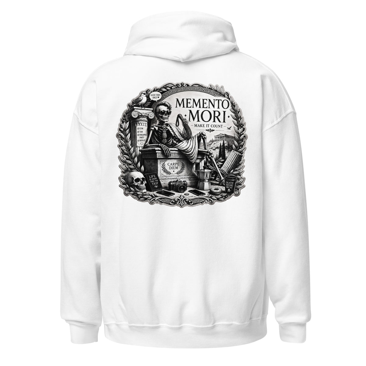 Memento Mori soft hoodie