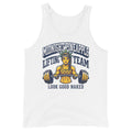 Midnight Pineapple Lifting Team women's soft tank in White