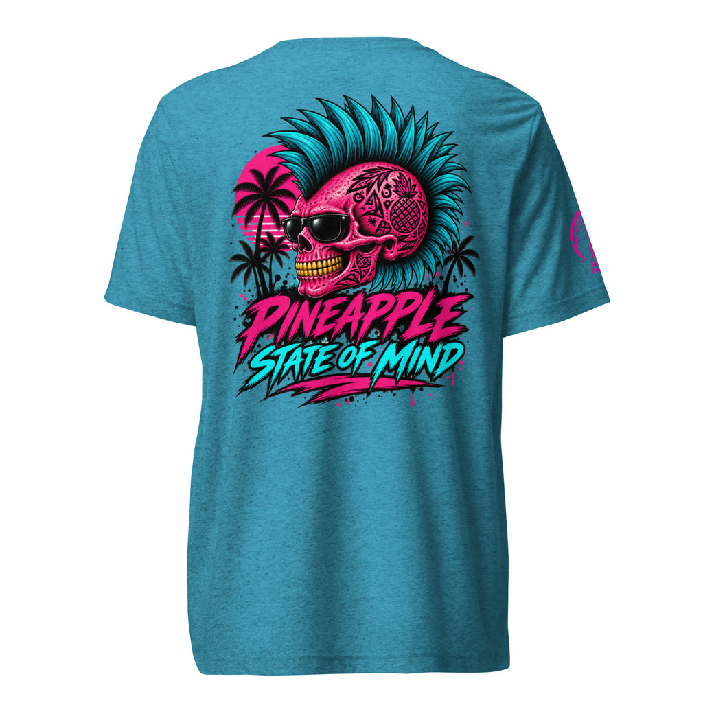Pineapple State of Mind neon skull soft tee