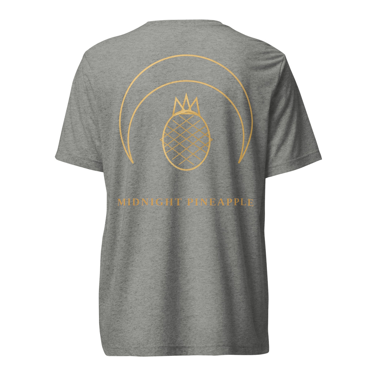 Midnight Pineapple gold logo soft tee