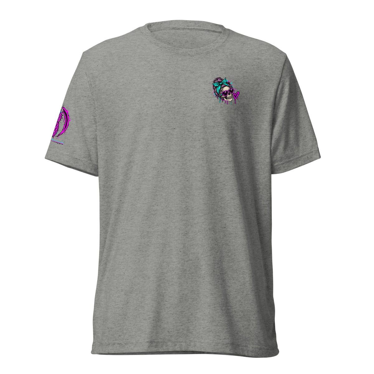 Toxic AF colorful soft tee in Athletic Grey Triblend