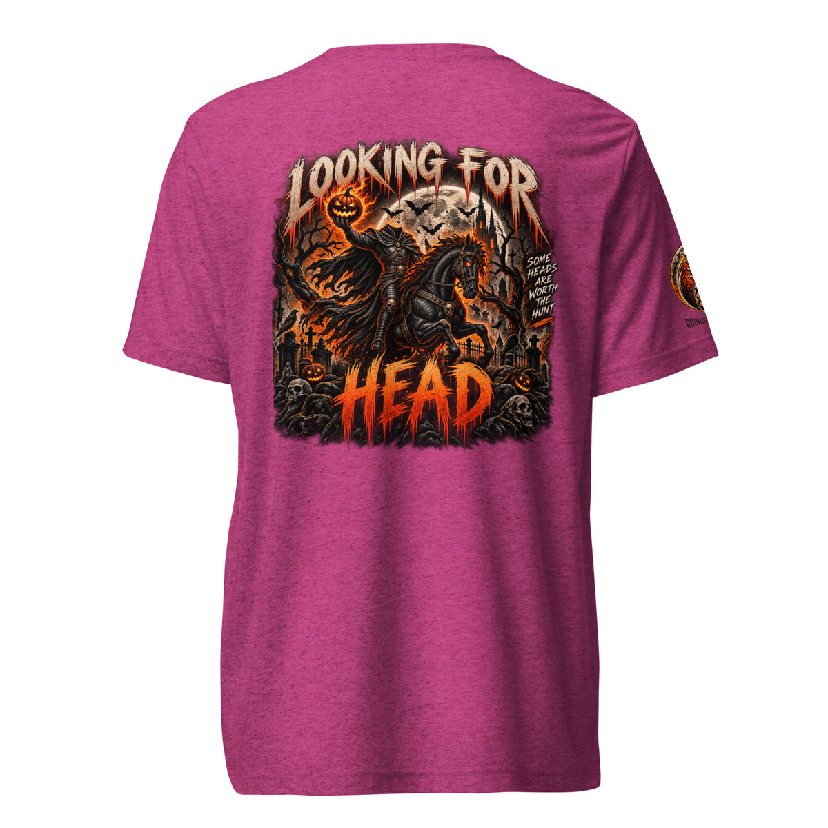Looking for Head Halloween headless horseman tee in Berry Triblend