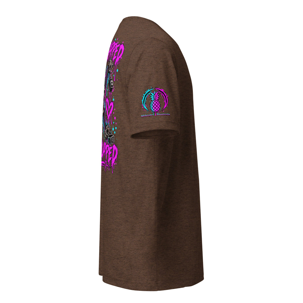 Stay Strapped and Get Clapped colorful soft tee