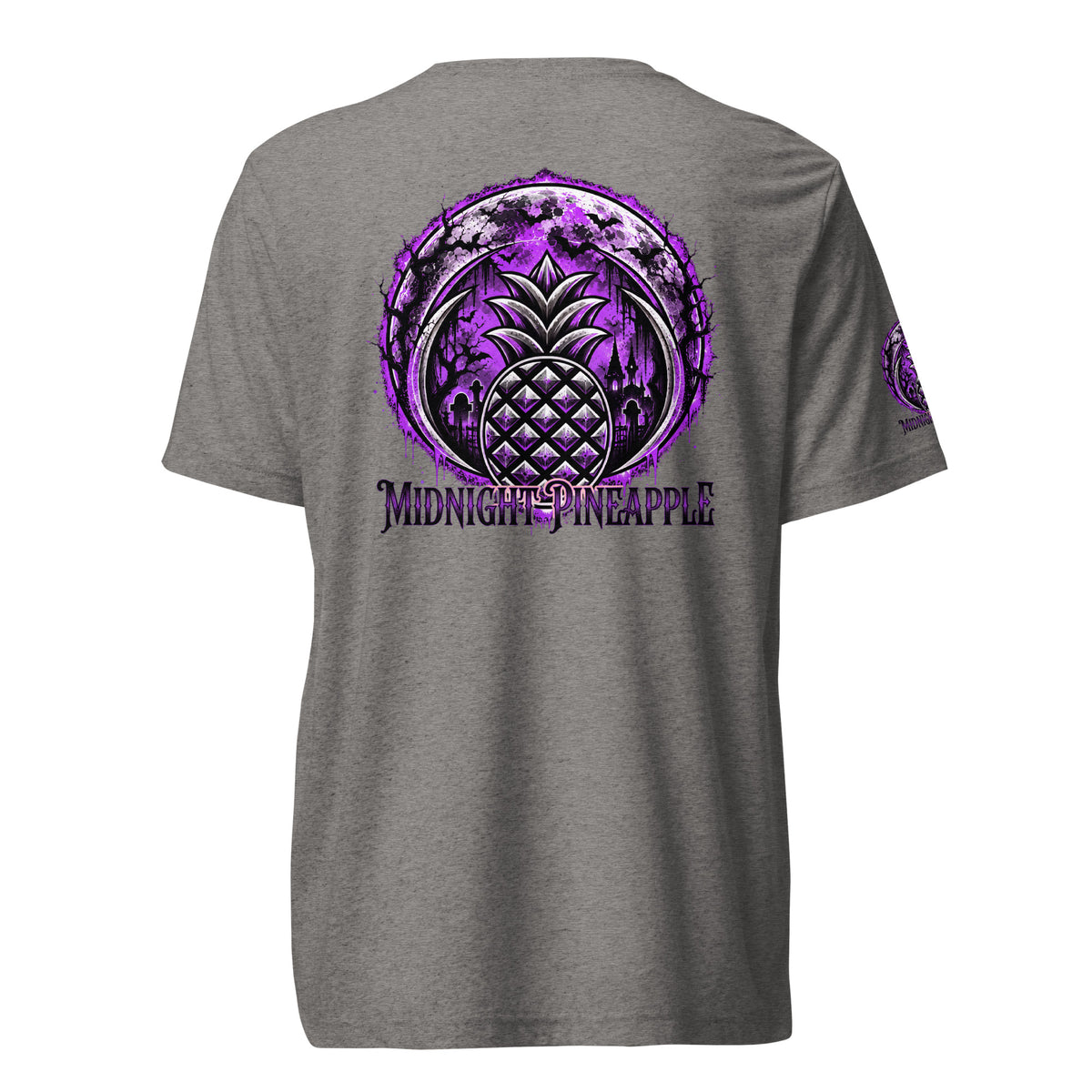 Purple Midnight Halloween pineapple tee