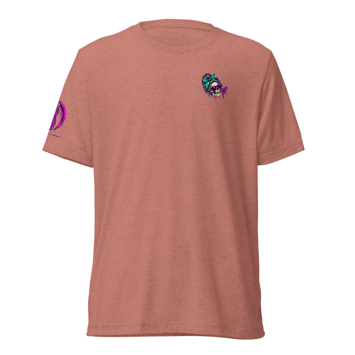 Toxic AF colorful soft tee in Mauve Triblend