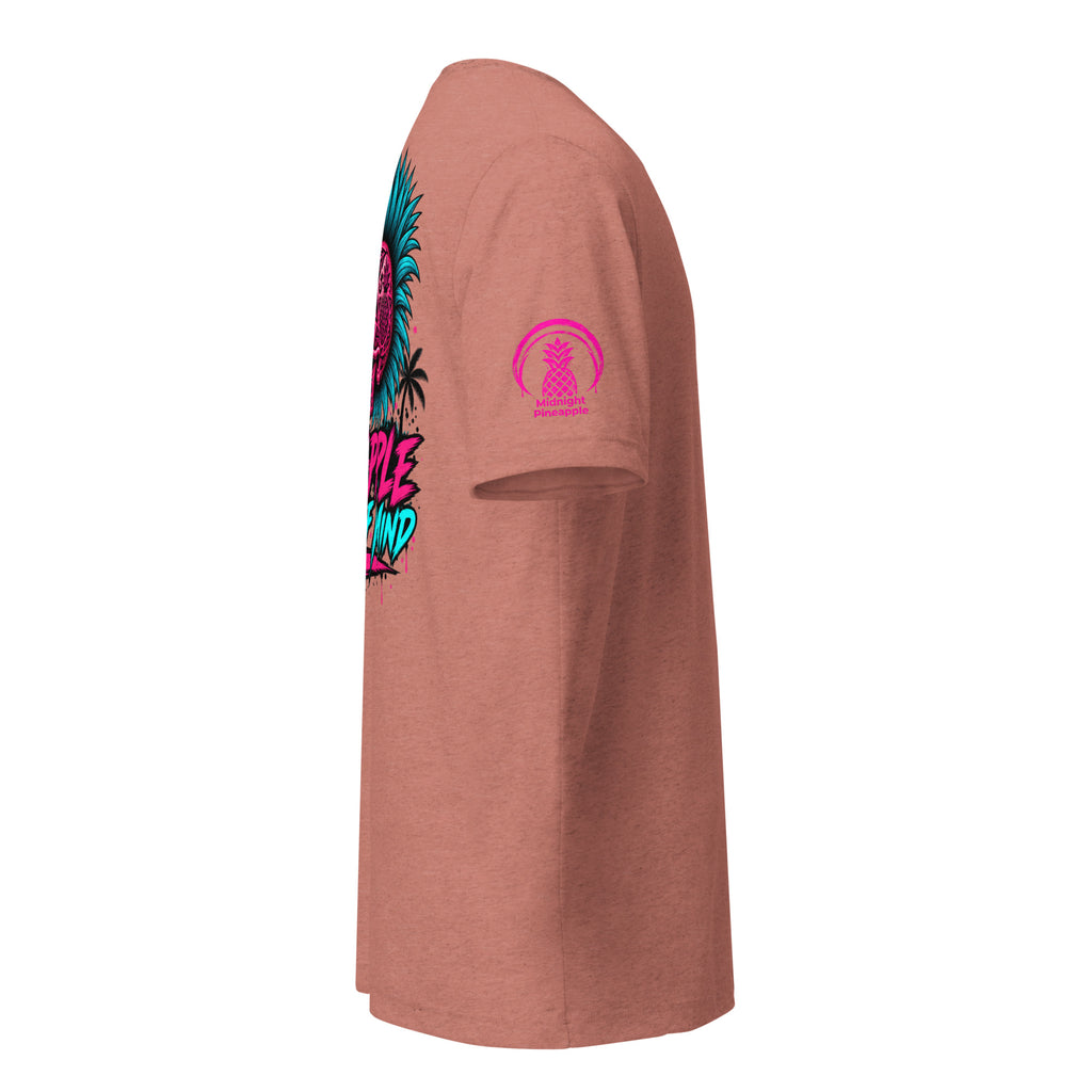 Pineapple State of Mind neon skull soft tee