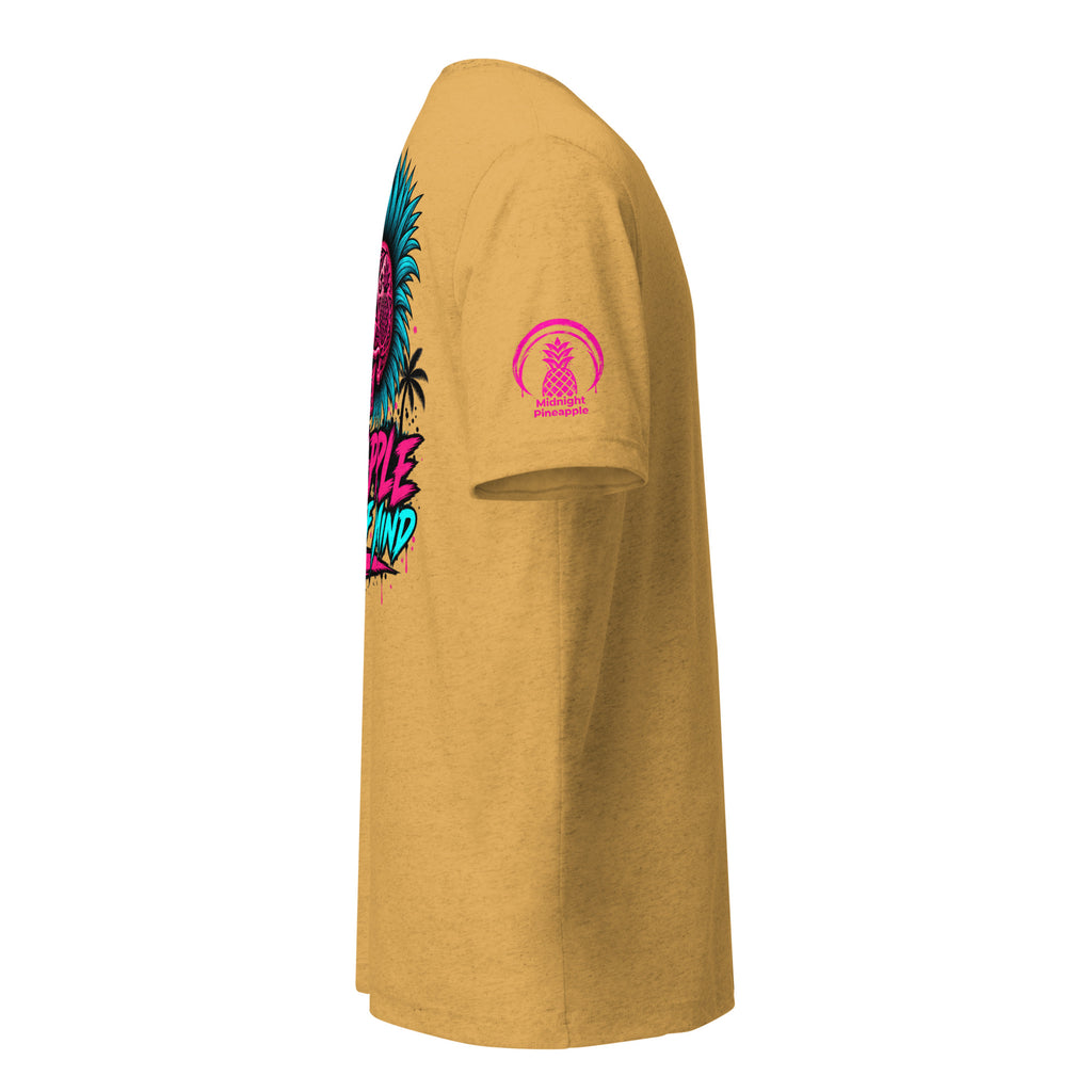 Pineapple State of Mind neon skull soft tee