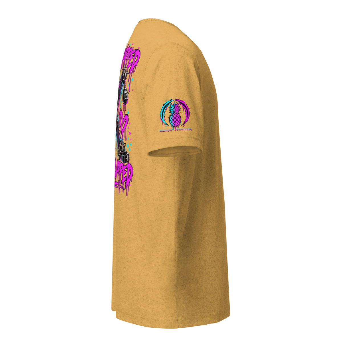 Stay Strapped and Get Clapped colorful soft tee