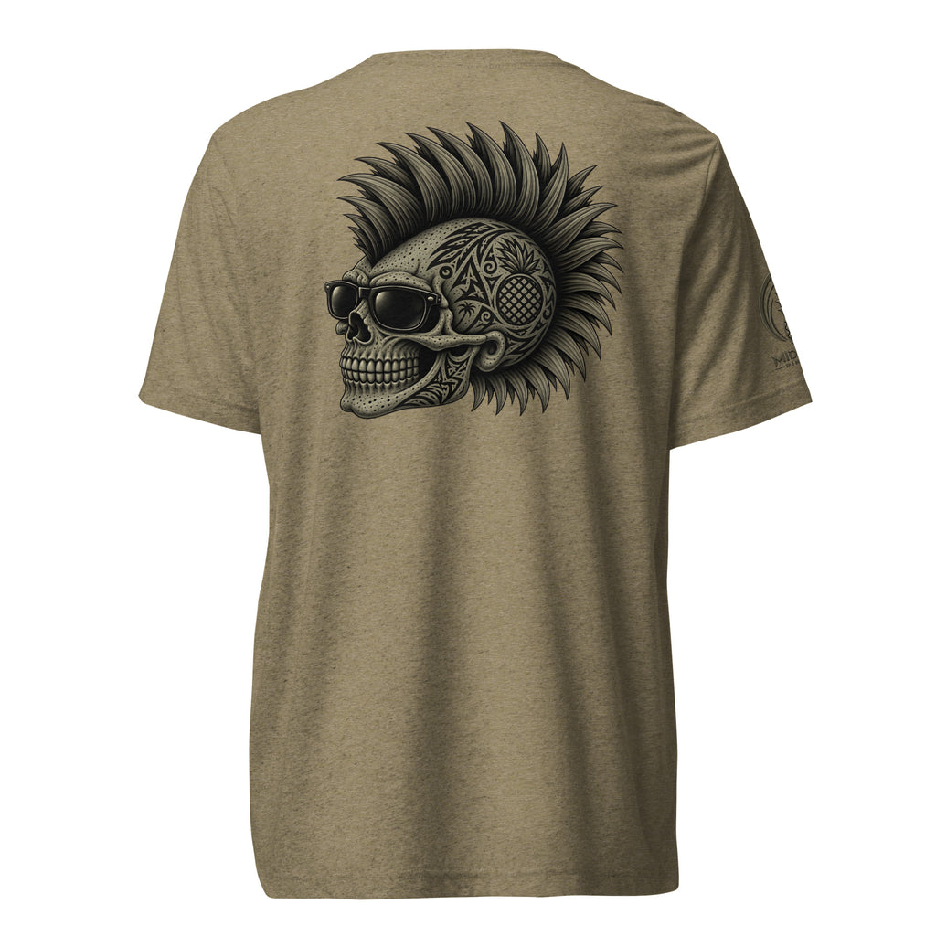 Subdued Pineapple State of Mind olive soft tee