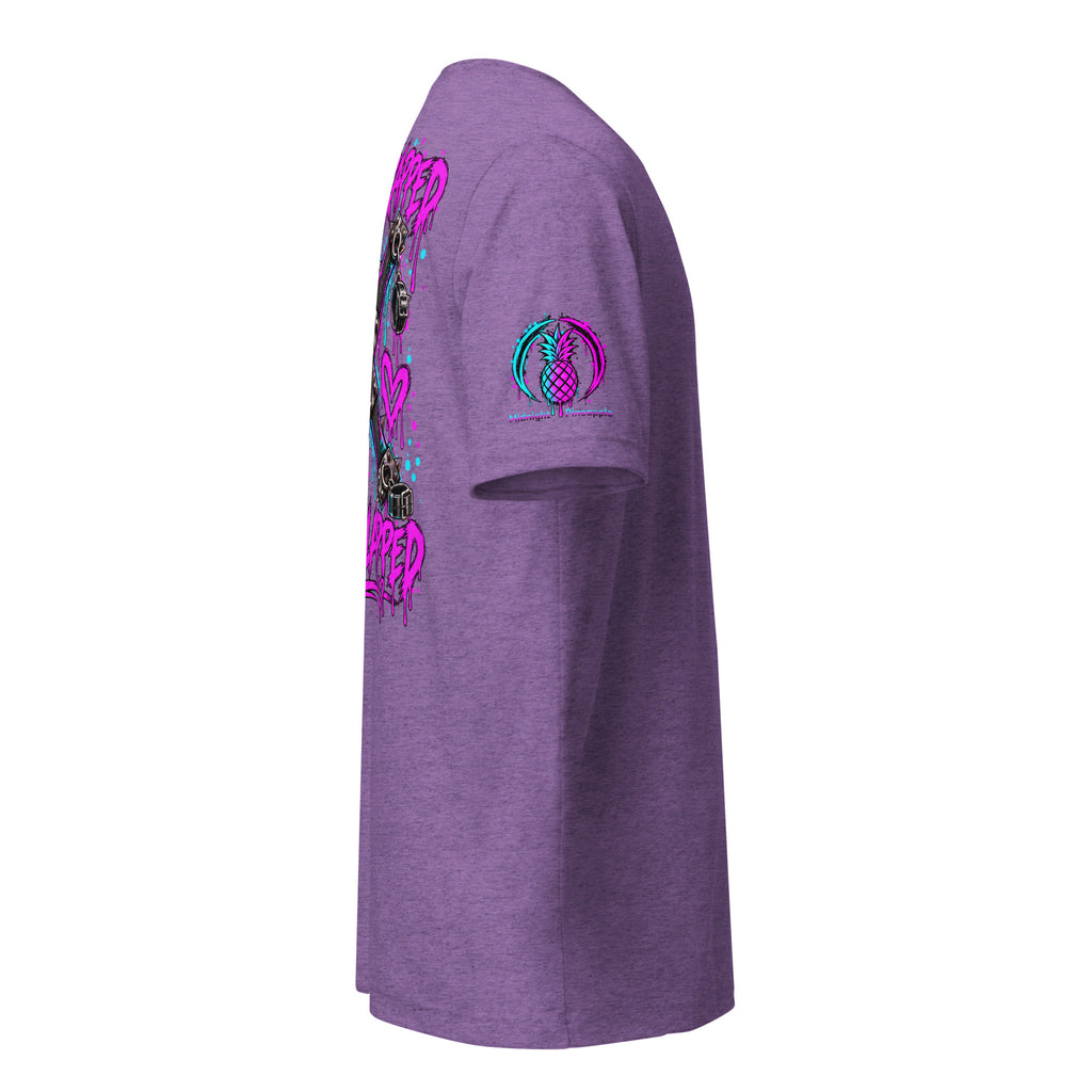 Stay Strapped and Get Clapped colorful soft tee