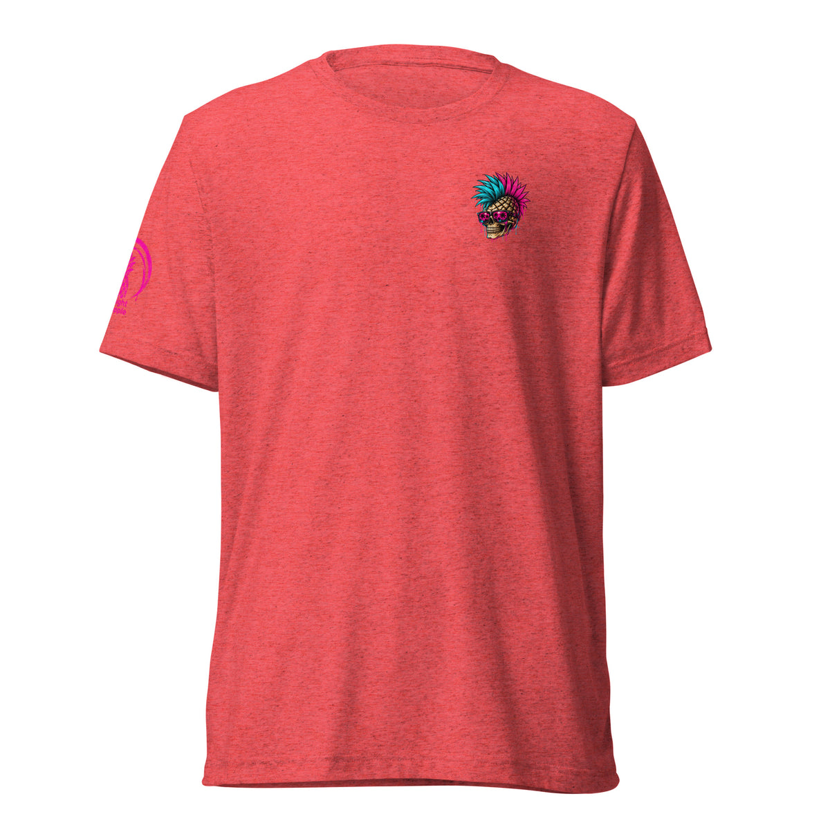 Midnight Pineapple Lifting Team soft tee in Red Triblend