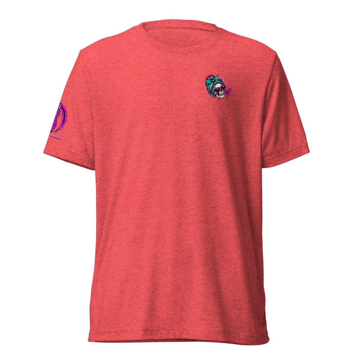 Toxic AF colorful soft tee in Red Triblend