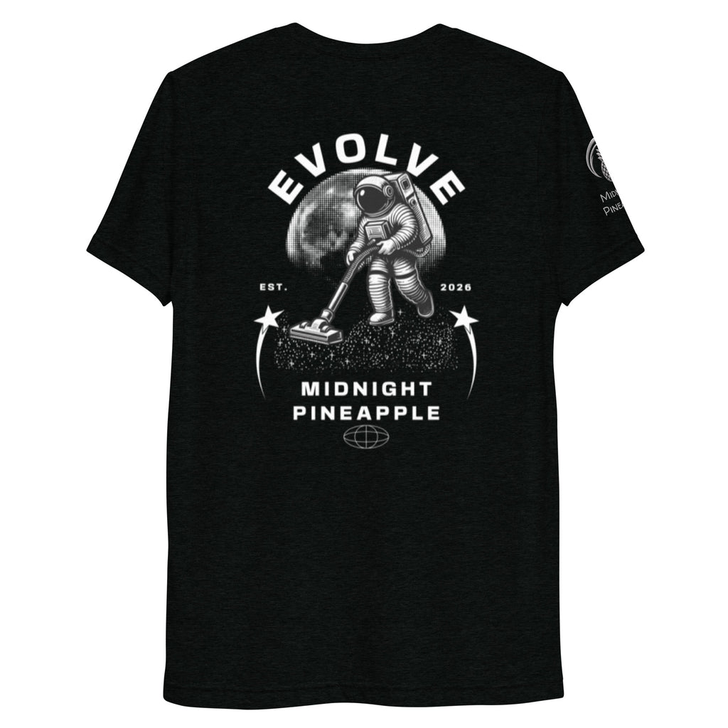 Evolve black tri-blend soft tee
