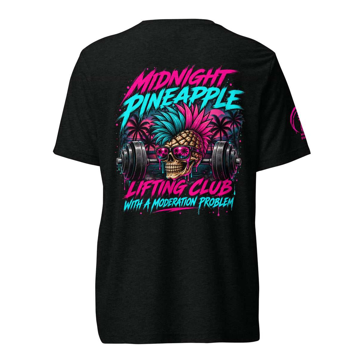 Midnight Pineapple Lifting Team soft tee