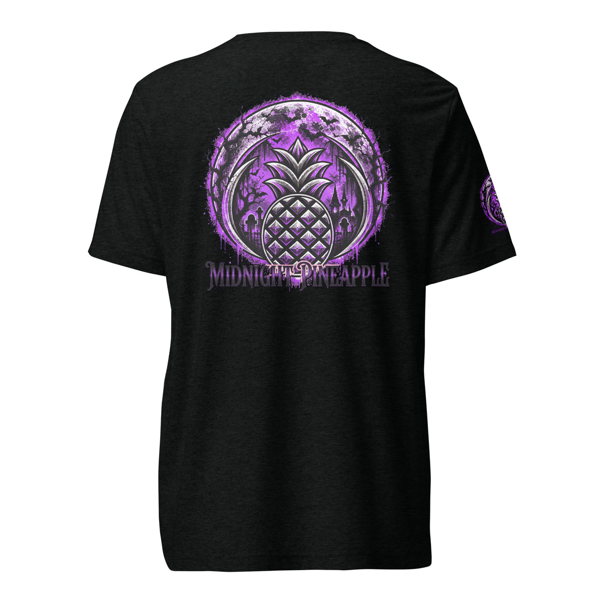Purple Midnight Halloween pineapple tee