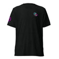 Toxic AF colorful soft tee in Solid Black Triblend
