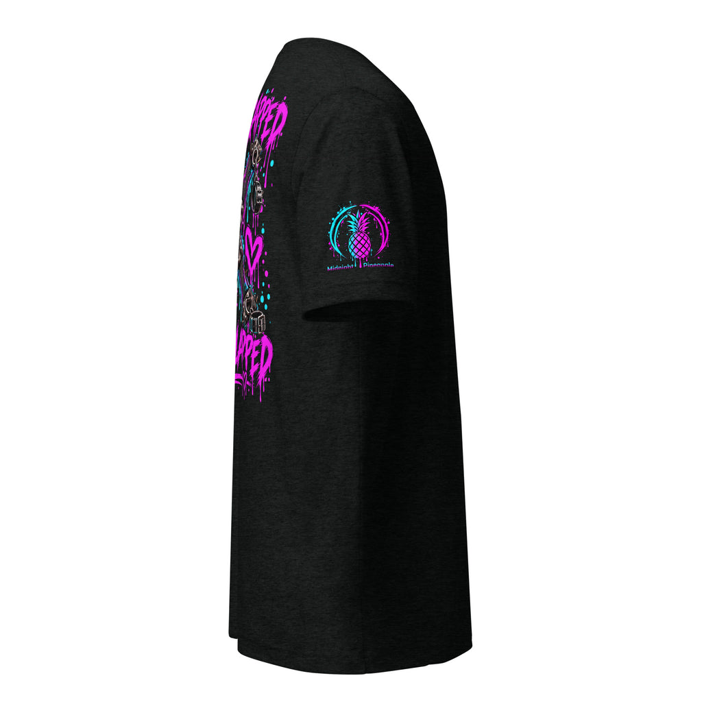 Stay Strapped and Get Clapped colorful soft tee
