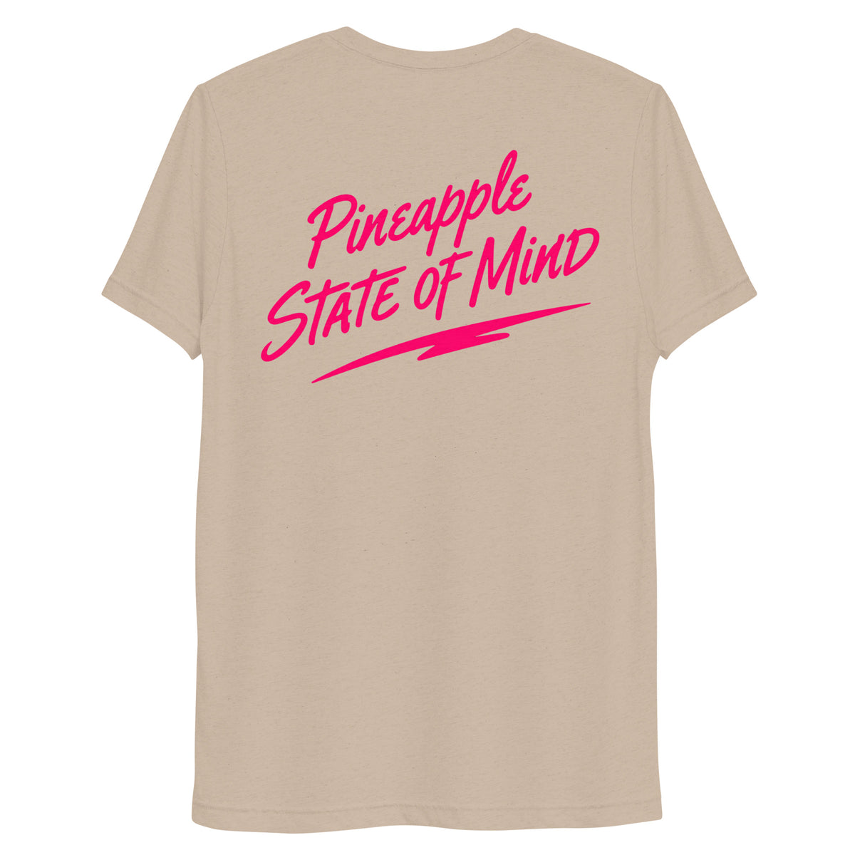 Simple Pineapple State of Mind neon soft tee in Tan Triblend