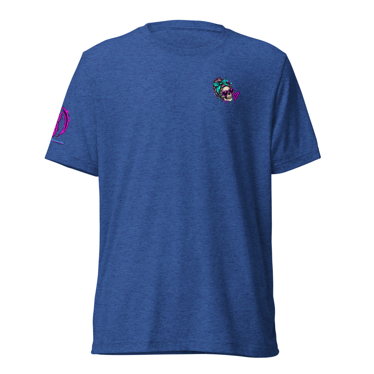 Toxic AF colorful soft tee in True Royal Triblend