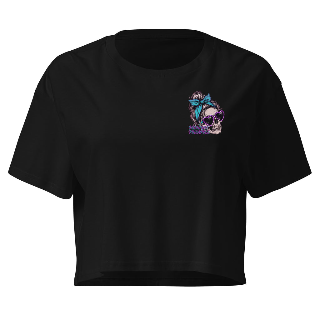 Toxic AF women's crop top in Black