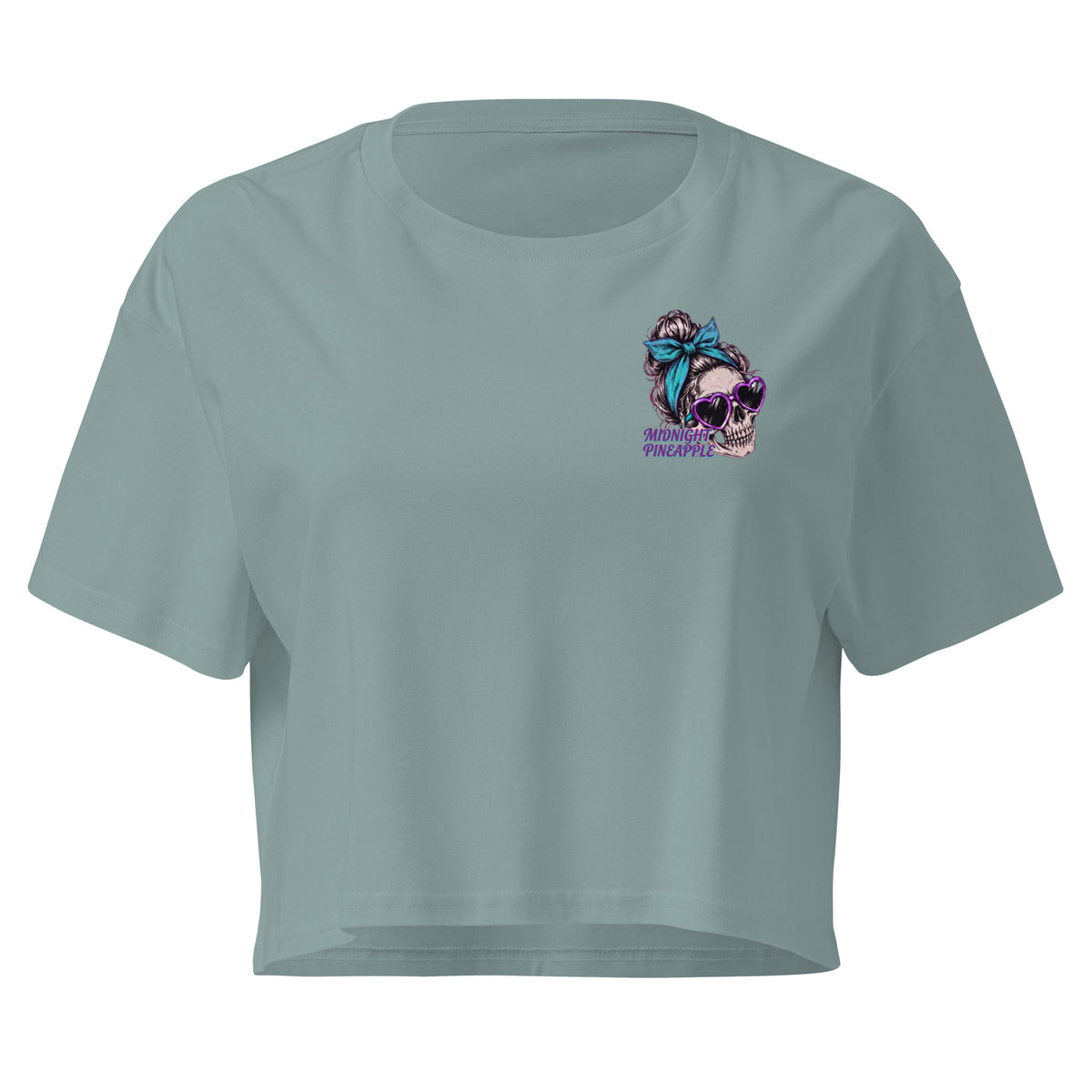 Toxic AF women's crop top in Mineral