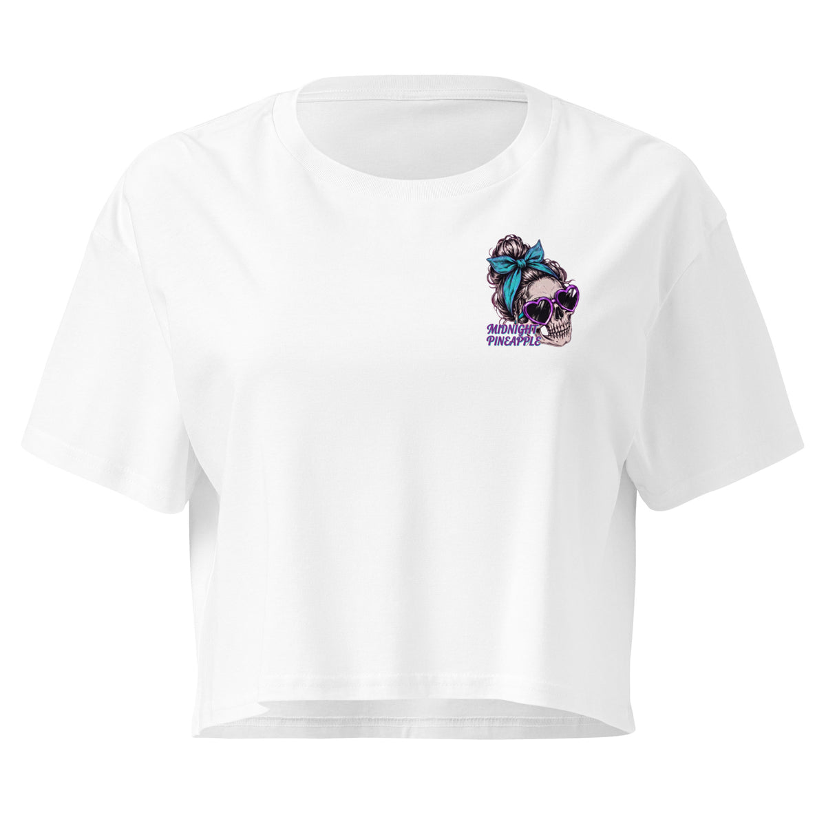 Toxic AF women's crop top in White